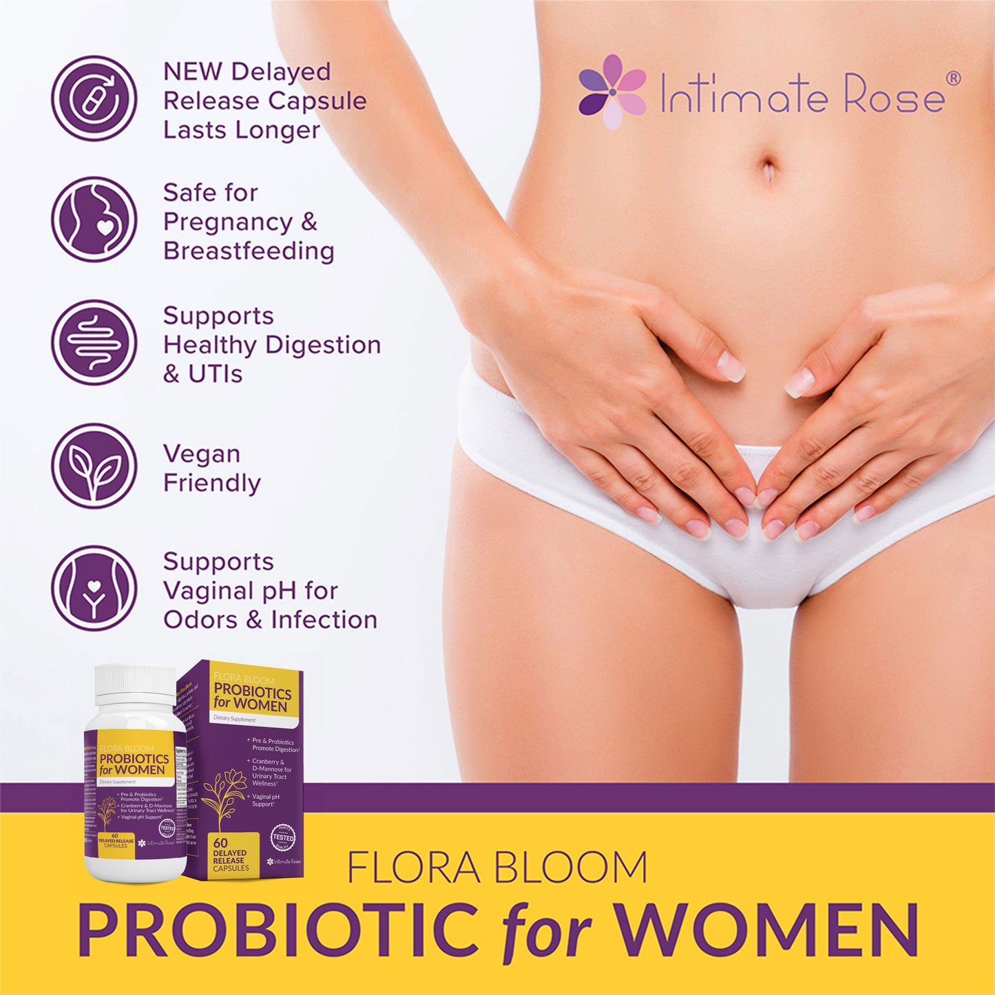 Flora Bloom Feminine Probiotic for BV