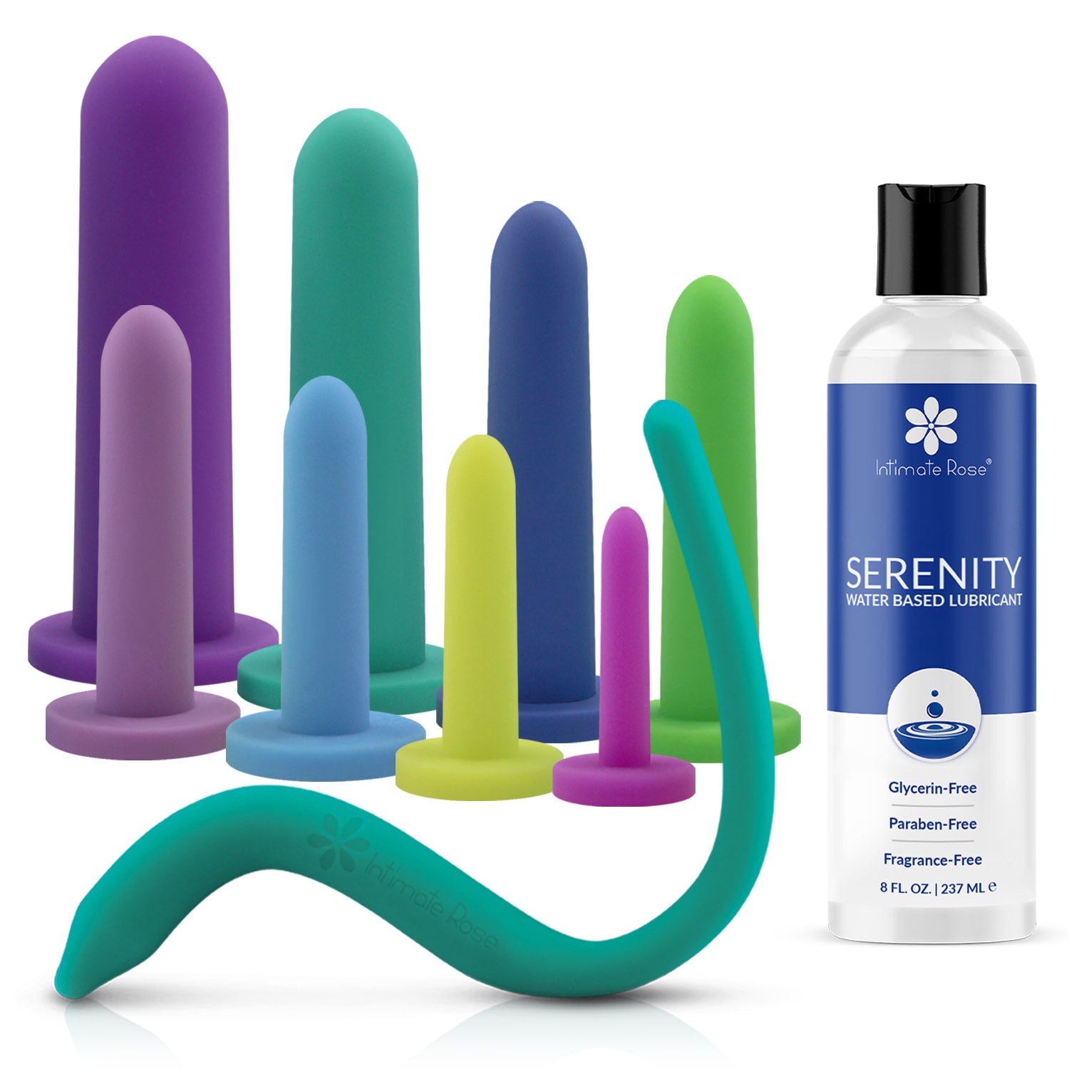 Full Dilator Set - 8 Sizes Vibrating Pelvic Wand Lubricant | Intimate Rose Full Dilator Set - 8 Sizes Vibrating Pelvic Wand Lubricant | Intimate Rose