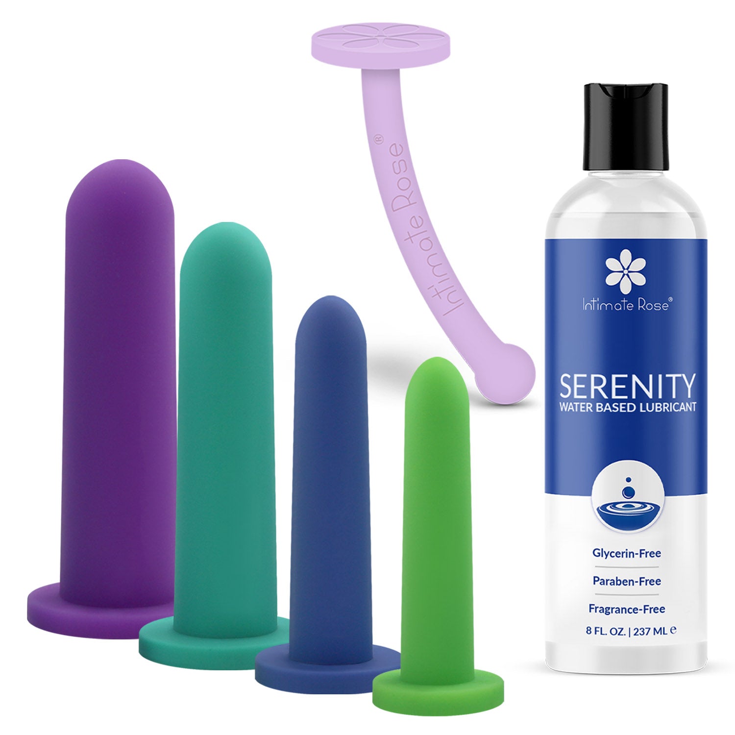 Large Dilators, Handle, and Lubricant Bundle | Intimate Rose Large Dilators, Handle, and Lubricant Bundle | Intimate Rose