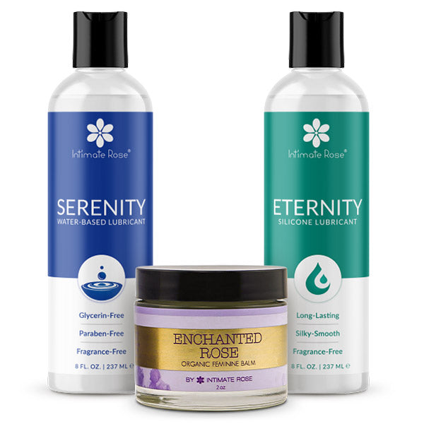 Ultimate Lubricant Bundle With Moisturizing Balm Intimate Rose Ultimate Lubricant Bundle With Moisturizing Balm Intimate Rose