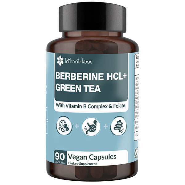 Berberine HCL Supplement + Green Tea Extract 90 Capsules 165mg Berberine HCL Supplement + Green Tea Extract 90 Capsules 165mg