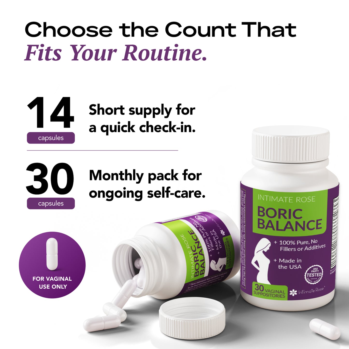 Boric Balance Suppositories