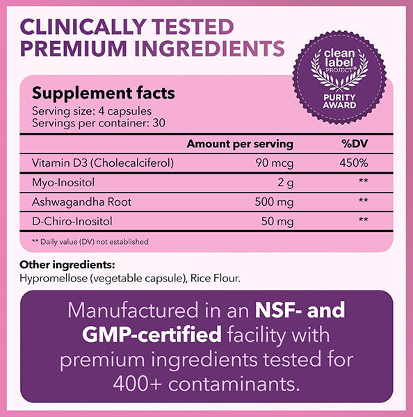 Myo-Inositol & D-Chiro Inositol Supplement