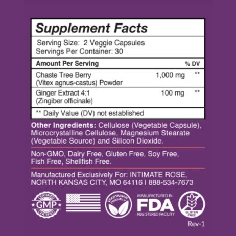 Vitex Chasteberry Supplement for Women: Natural Hormone Balance & PMS Support