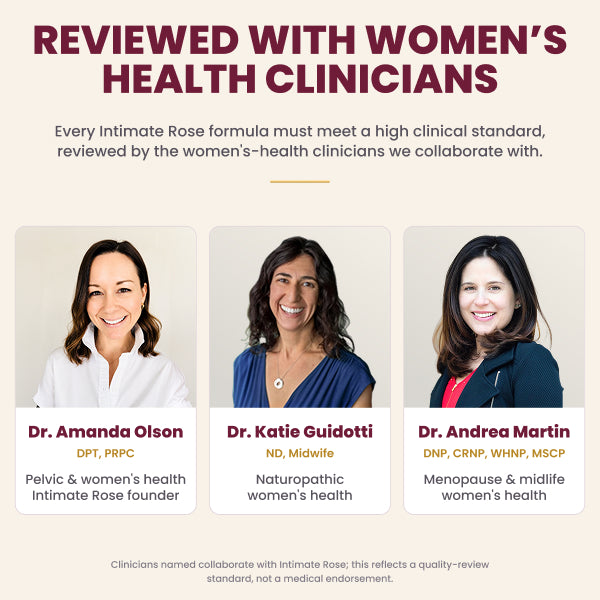 Women’s health clinicians who review Intimate Rose product formulas
