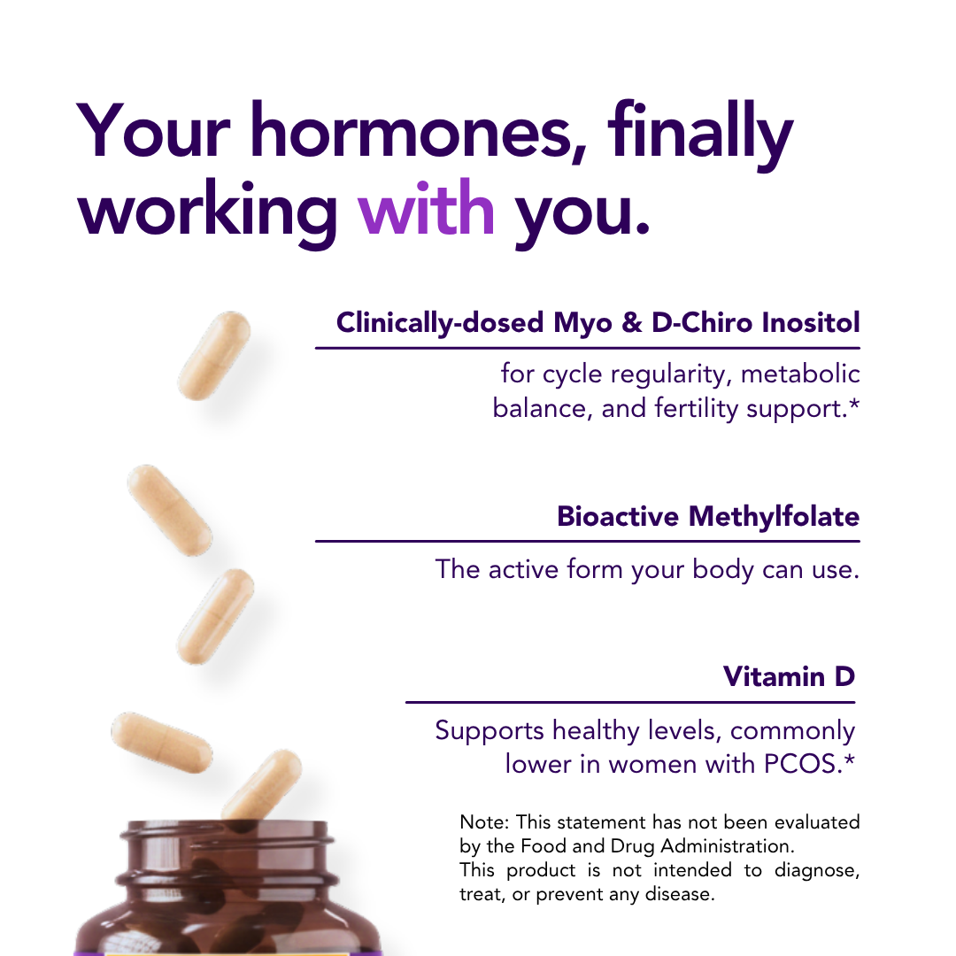 Myo-Inositol and D-Chiro Inositol 40:1 + Folate and Vitamin D Supplement