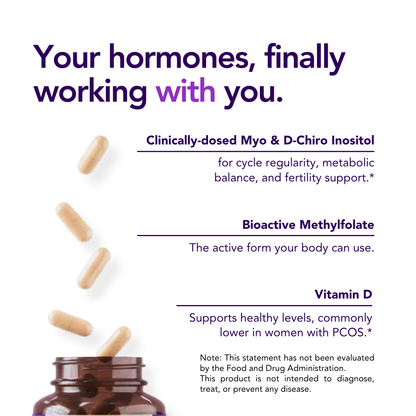 Myo-Inositol and D-Chiro Inositol 40:1 + Folate and Vitamin D Supplement