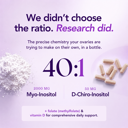 Myo-Inositol and D-Chiro Inositol 40:1 + Folate and Vitamin D Supplement