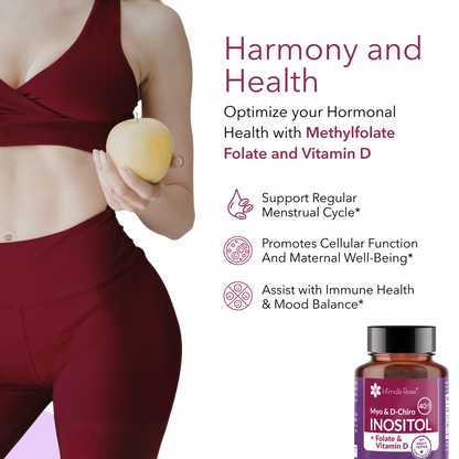 Myo-Inositol and D-Chiro Inositol 40:1 + Folate and Vitamin D Supplement