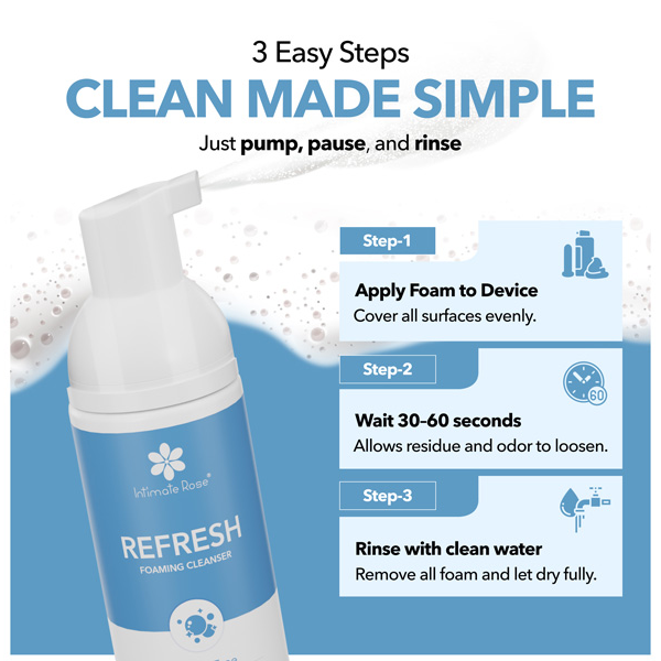 Silicone Safe Foaming Cleanser for Intimate Devices Intimate Rose Silicone Safe Foaming Cleanser for Intimate Devices Intimate Rose