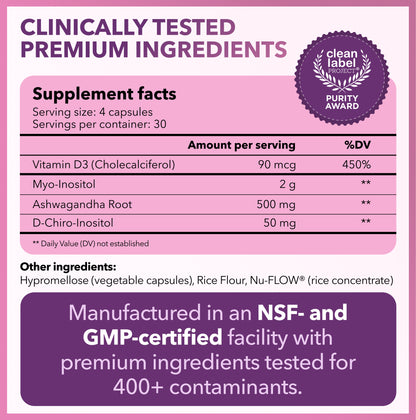 Myo-Inositol & D-Chiro Inositol Supplement