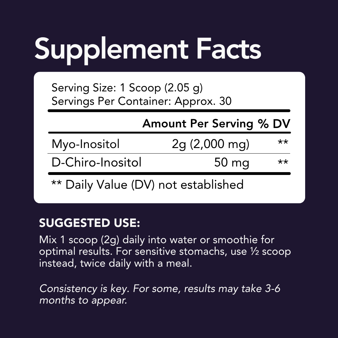 Myo and D-Chiro Inositol Powder