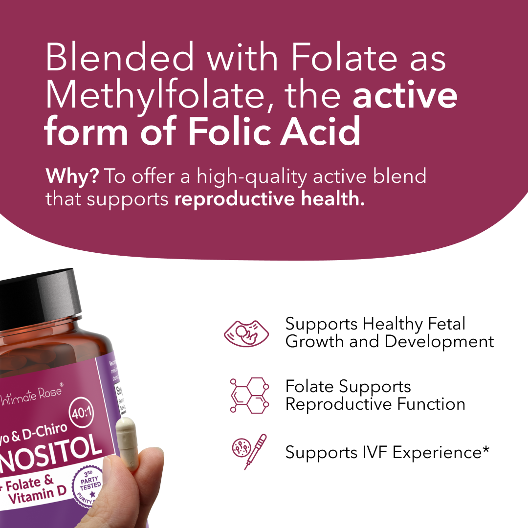 Myo-Inositol and D-Chiro Inositol 40:1 + Folate and Vitamin D Supplement