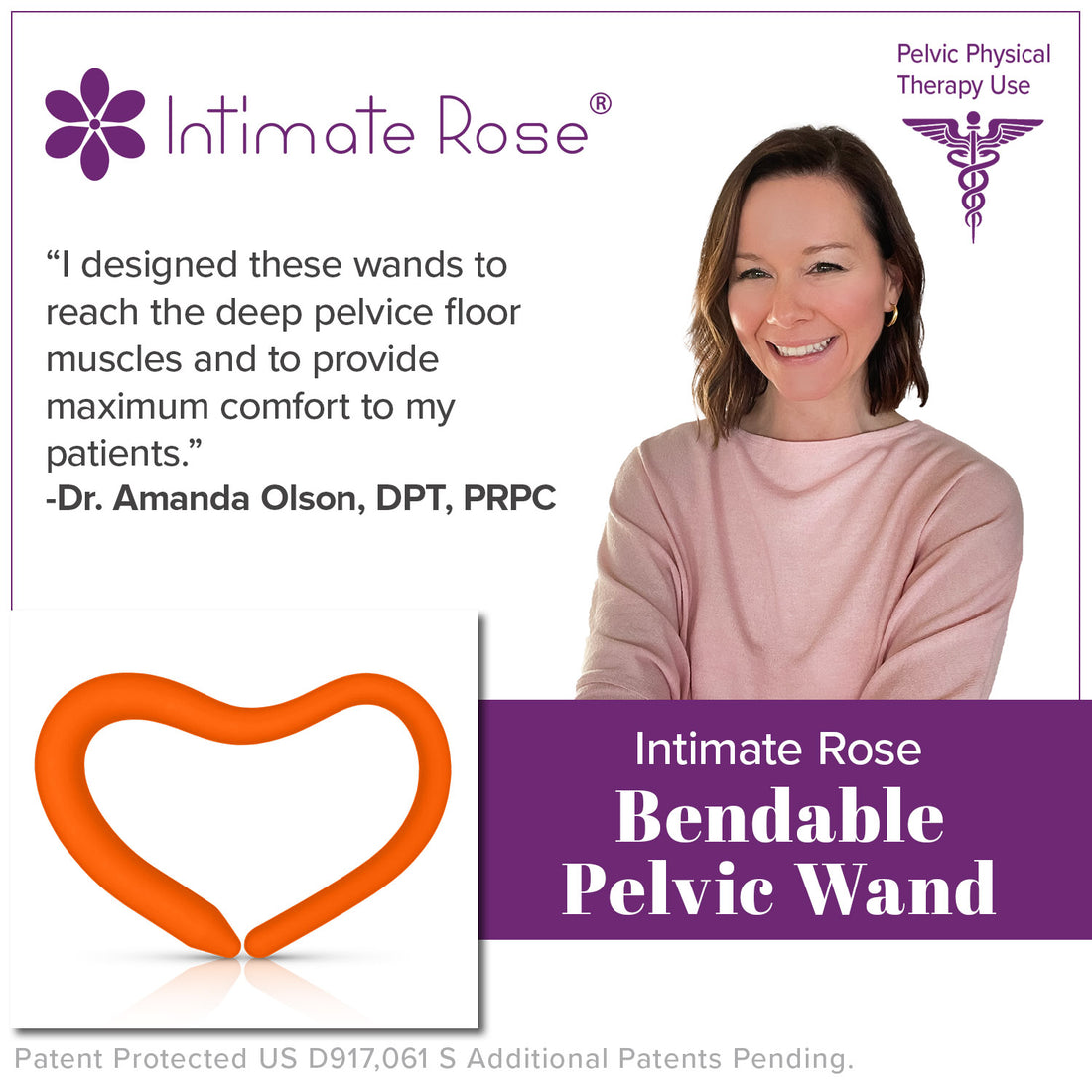 Bendable Pelvic Wand - Intimate Rose