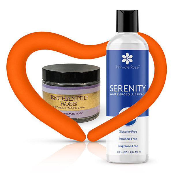 Bendable Pelvic Wand + Balm + Lubricant | Intimate Rose