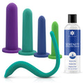 Large Dilator Set - Sizes 5-8 + Vibrating Pelvic Wand + Lubricant
