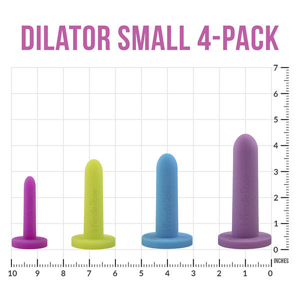 Small Dilator Set - Sizes 1-4 + Vibrating Pelvic Wand + Lubricant