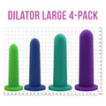 Large Dilator Set - Sizes 5-8 + Vibrating Pelvic Wand + Serenity Lubricant