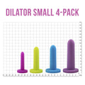 Small Dilator Set - Sizes 1-4 + Vibrating Pelvic Wand + Serenity Lubricant