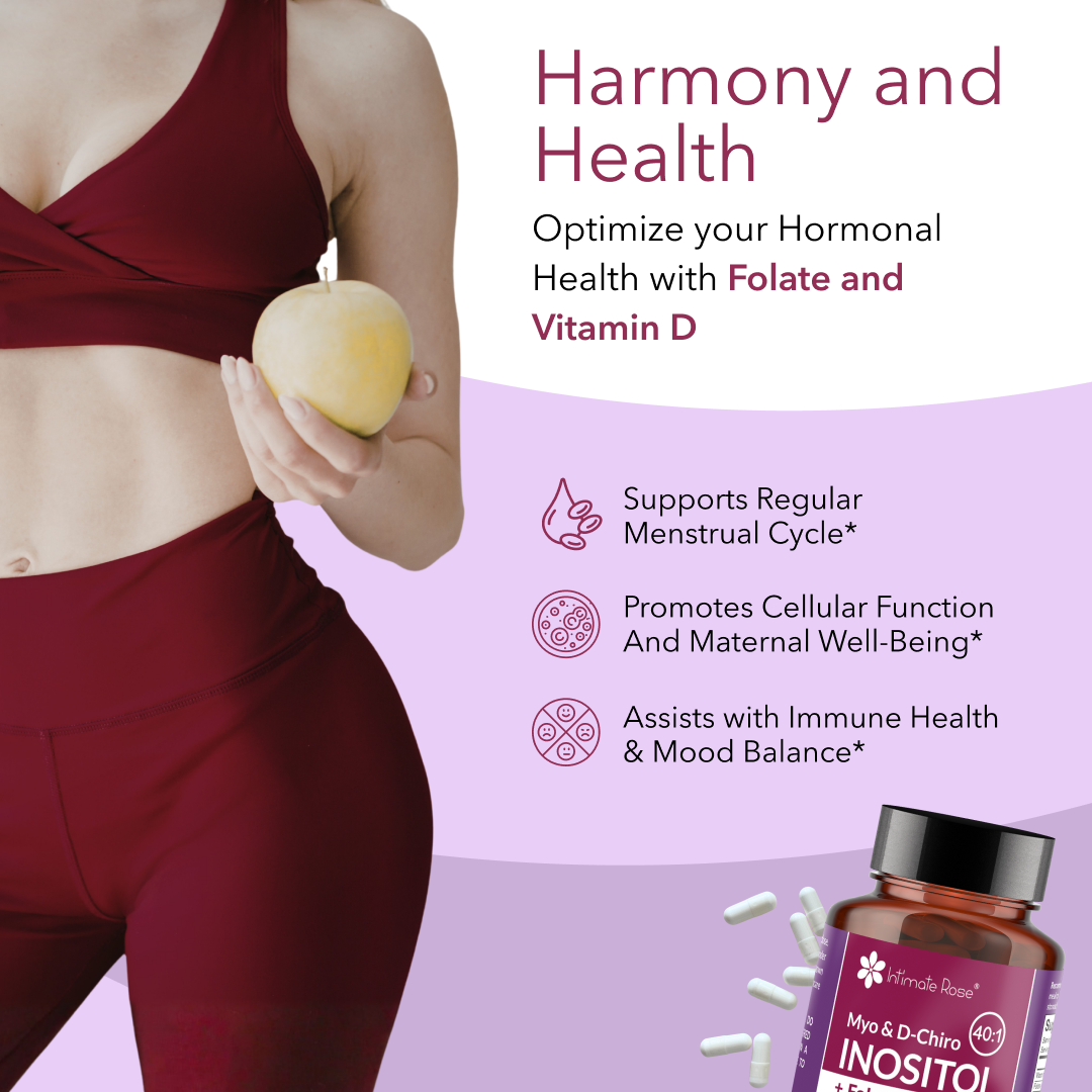 Myo-Inositol and D-Chiro Inositol 40:1 + Folate and Vitamin D Supplement