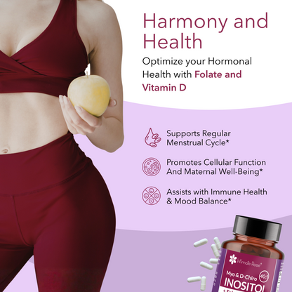 Myo-Inositol and D-Chiro Inositol 40:1 + Folate and Vitamin D Supplement