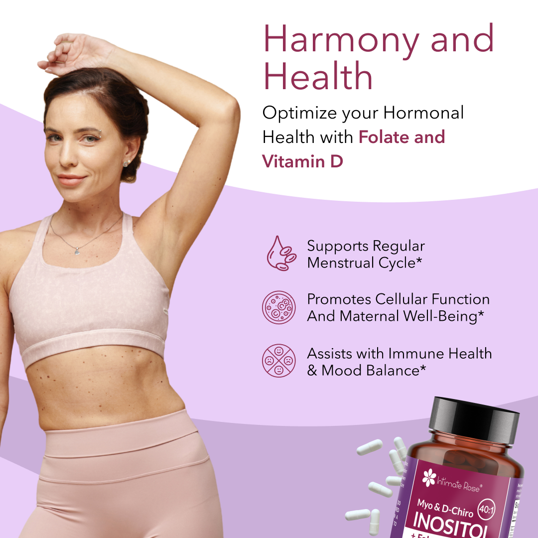 Myo-Inositol and D-Chiro Inositol 40:1 + Folate and Vitamin D Supplement