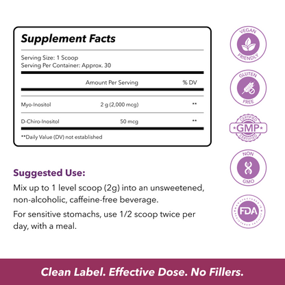 Inositol Powder 40:1 Myo-Inositol and D-Chiro