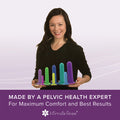 Full Dilator Set - 8 Sizes + Vibrating Pelvic Wand + Serenity Lubricant