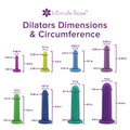 Full Dilator Set - 8 Sizes + Vibrating Pelvic Wand + Serenity Lubricant