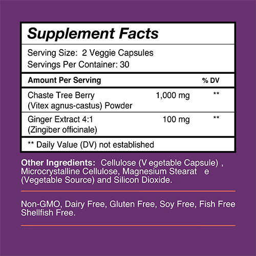 Vitex Chasteberry Supplement: Natural Hormone Balance & PMS Support