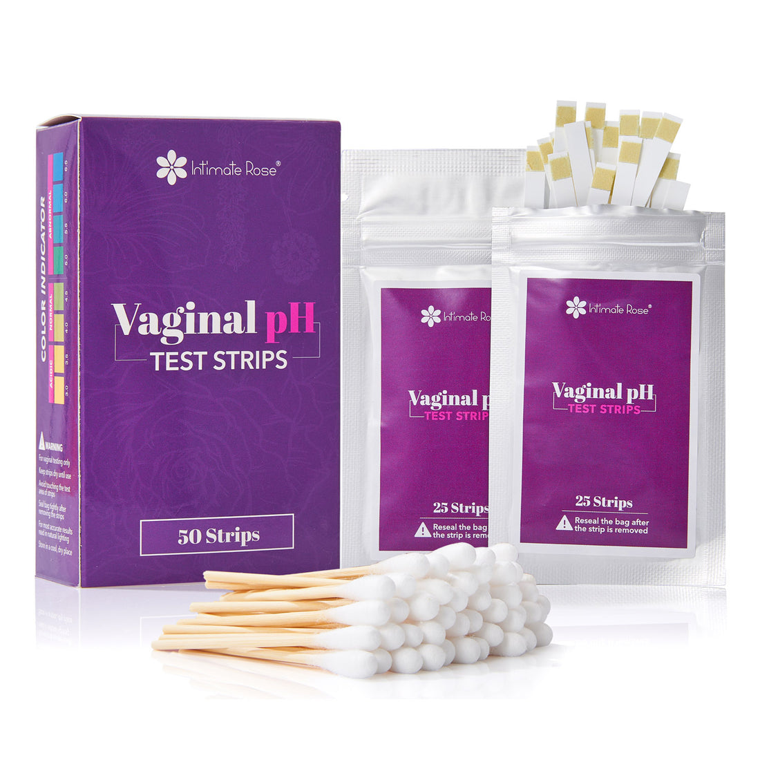Vaginal pH Test Strips Intimate Rose