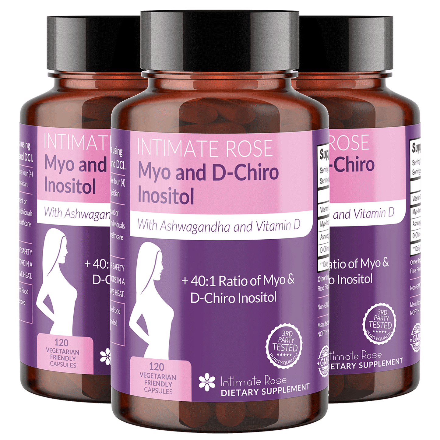 3 Pack - Myo-Inositol & D-Chiro Inositol
