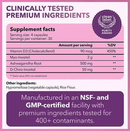 Myo-Inositol & D-Chiro Inositol Supplement