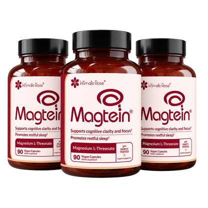 Intimate Rose Magtein Magnesium L-Threonate 3-pack, 270 vegan capsules