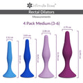 Medium Anal Dilator Set - Sizes 3 - 6
