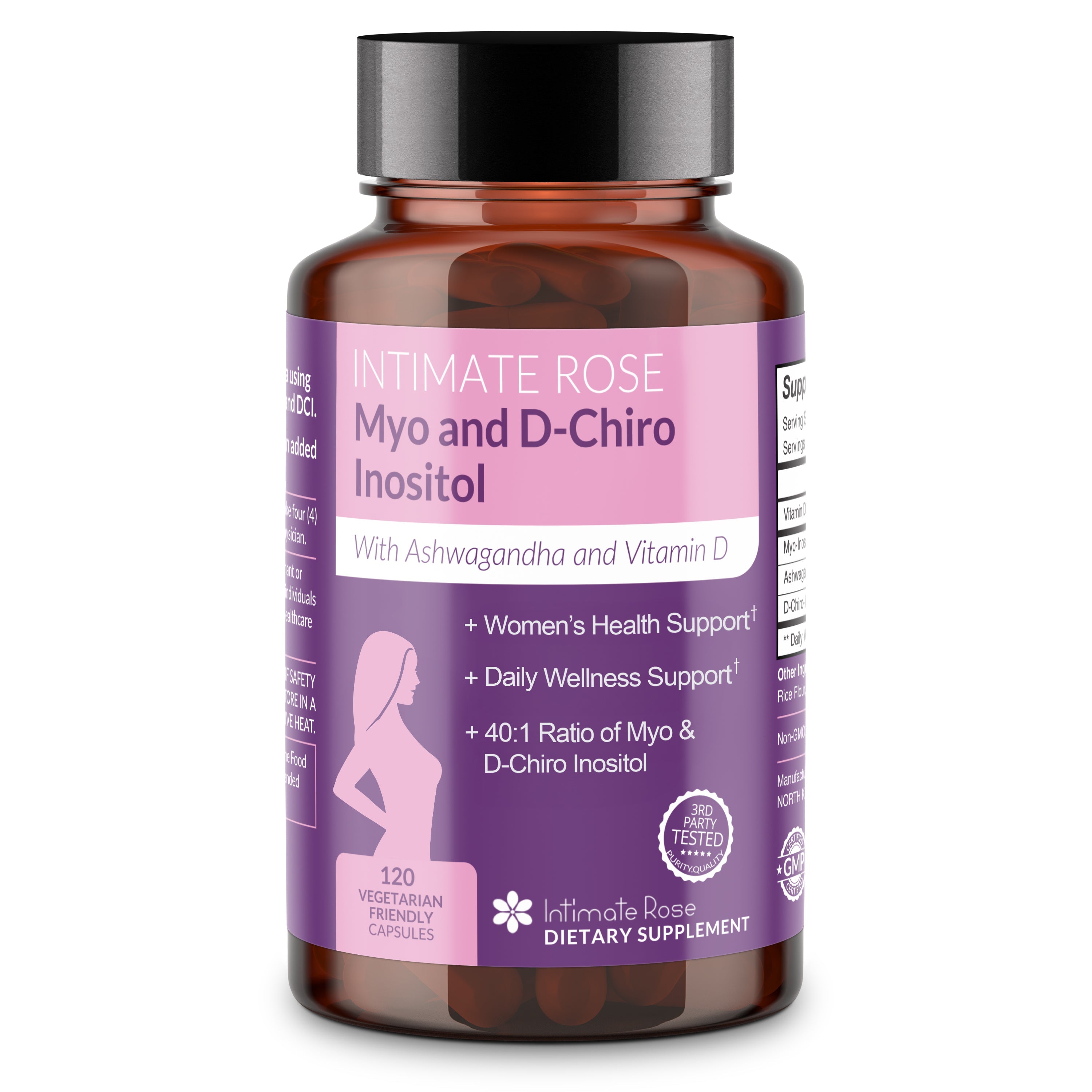 Myo-Inositol & D-Chiro Inositol Supplement Blend 120 Capsules ...