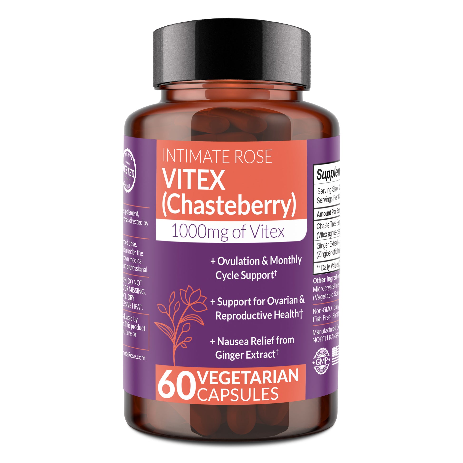 Vitex Chasteberry Supplement for Women: Natural Hormone Balance & PMS –  Intimate Rose