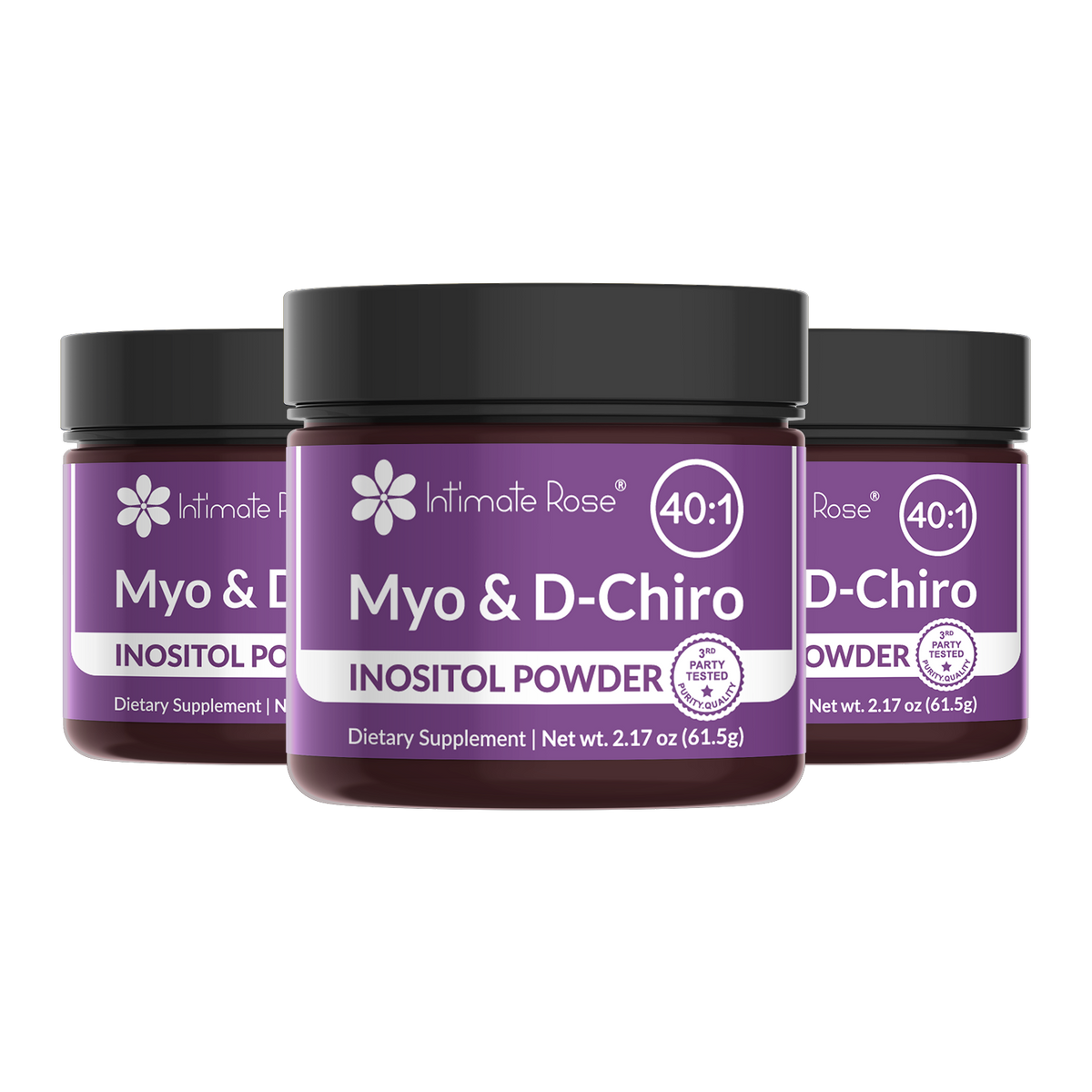 Myo and D-Chiro Inositol Powder - 3 Pack