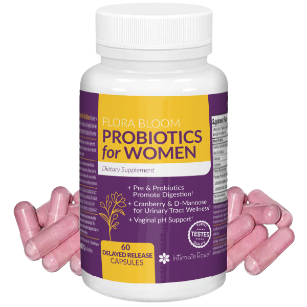 Flora Bloom Feminine Probiotics for BV Prevention Intimate Rose