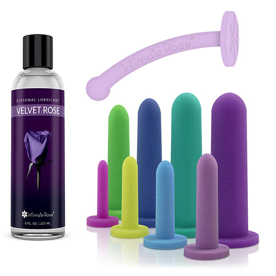 Dilators, Handle and Lubricant Bundle Full Set Intimate Rose
