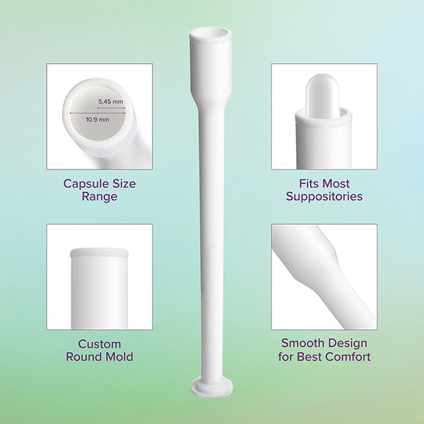 30 Count Vaginal Suppository Applicators for Boric Balance & Other Suppositories