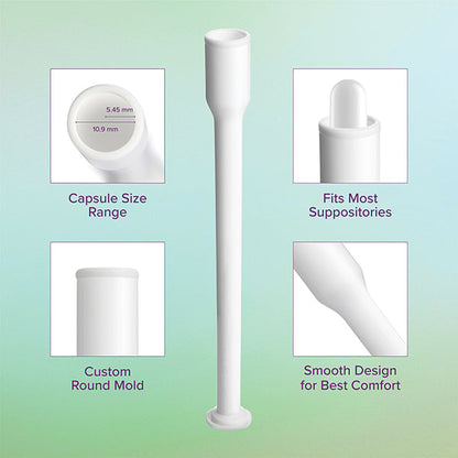 30 Count Vaginal Suppository Applicators for Boric Balance & Other Suppositories