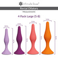 Large Anal Dilator Set - Sizes 5 - 8