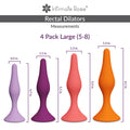 Large Anal Dilator Set Bundle - Sizes 5 - 8