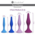 Medium Anal Dilator Set - Sizes 3 - 6