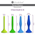 Small Rectal Dilator Set - Sizes 1 - 4