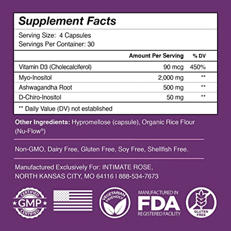 Myo-Inositol & D-Chiro Inositol 40:1 Blend + Vitamin D3 +